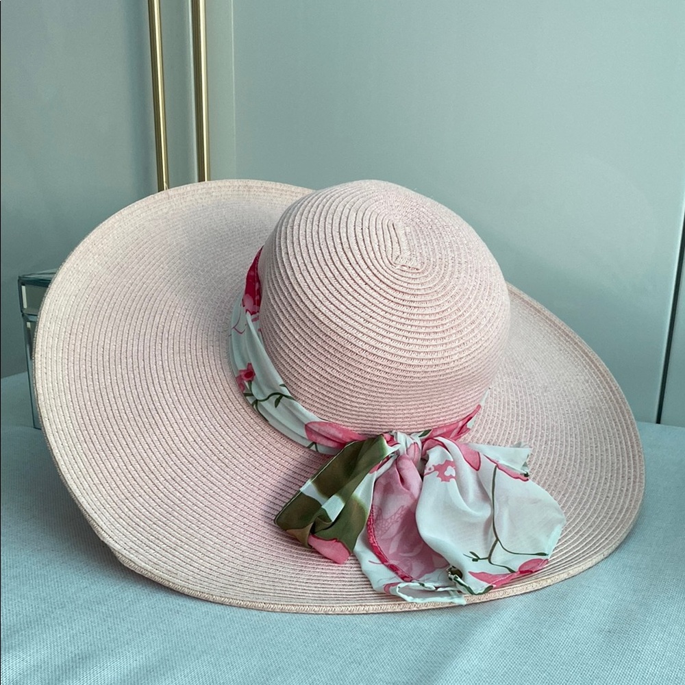 Newport Collection • Pink Straw Sun Hat